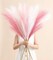9 Pcs 45" Pampas Grass Tall Pink White Decor Faux Dried Fluffy Fake Long Light Pink Pompas Artificial Pompous Stems Bouquet Flower Vase Filler Home Wedding Room Wall Decoration